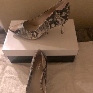 Alfani Step N Flex heels in snake